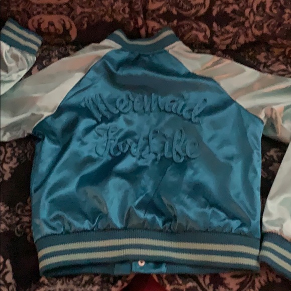 Iron Fist Mermaid For Life Bomber Jacket - Picture 2 of 4